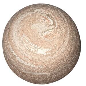 Pink White Swirl Natural Sandstone Round Sphere Zen Decorative Faded Nature